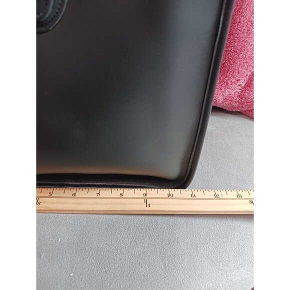 Coach Vtg Leather Handbag Weston Shopper Bag No. 9021 With Gold Hardware - Picture 9 of 12